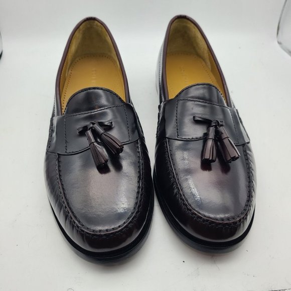 Cole Haan Men loafers Pinch Tassel Dress Shoes Mahogany Brown Leather 13 D new main image 4
